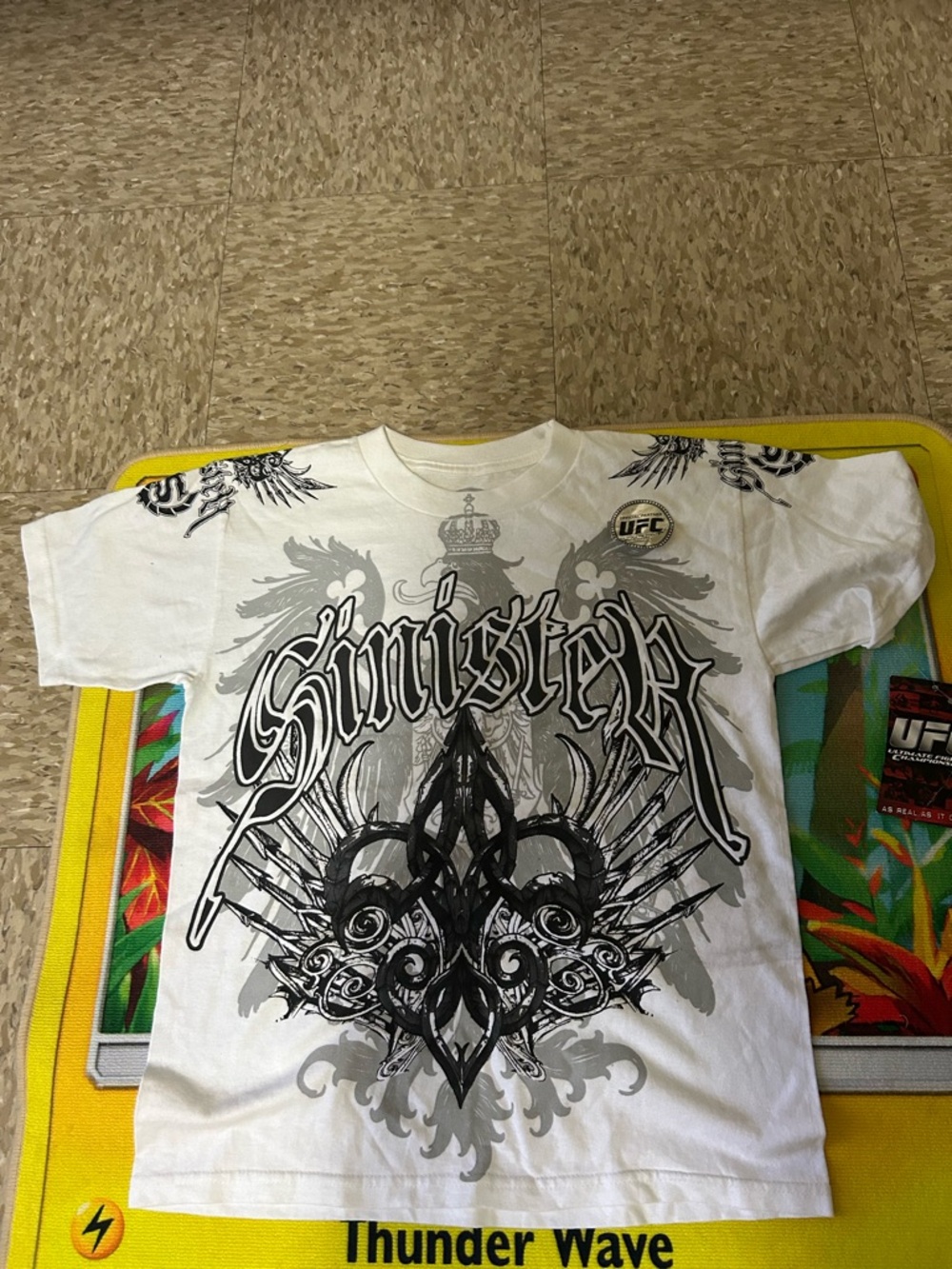 Sinister Graphic Short Sleeve Tee - White